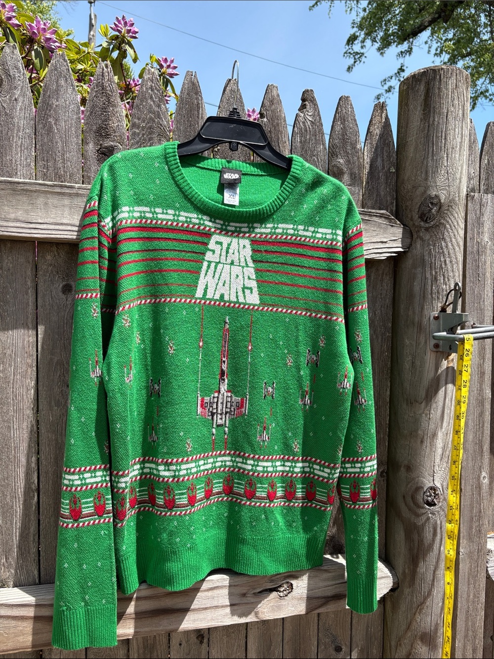 Star Wars XL X-Wing Fighter holiday sweater!